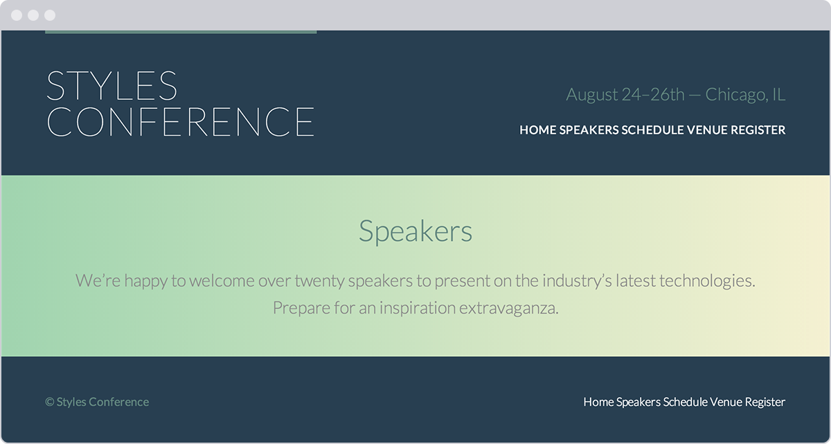 Html body background size. Body background Color html. Conference Style.